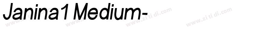 Janina1 Medium字体转换